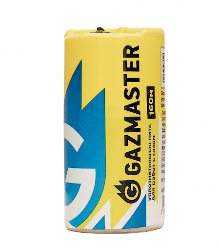 Газовая уплотнительная нить 160м GAZMASTER (25/1шт) Газовая уплотнительная нить 160м GAZMASTER (25/1шт)