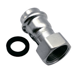 НЕРЖ Соед. с НАКИД. гайк. 22*1/2  "VER-PRO"  (80/5шт)