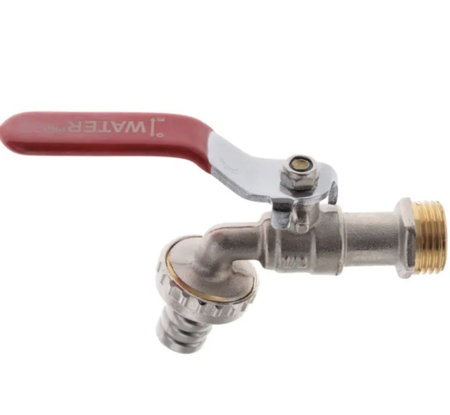 Кран с носиком 1/2 (ЛАТУН) WATERpro (180/18)