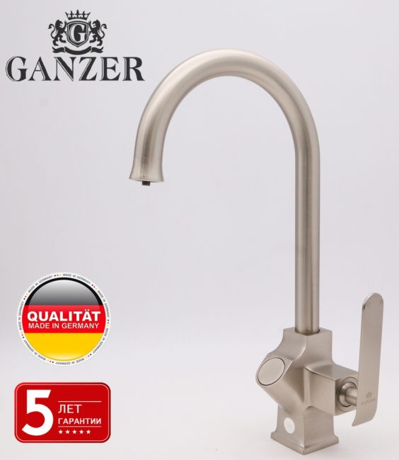 26025-G Смеситель для кухни с фильт. САТИН "GANZER" (10/1шт) 26025-G Смеситель для кухни с фильт. САТИН "GANZER" (10/1шт)