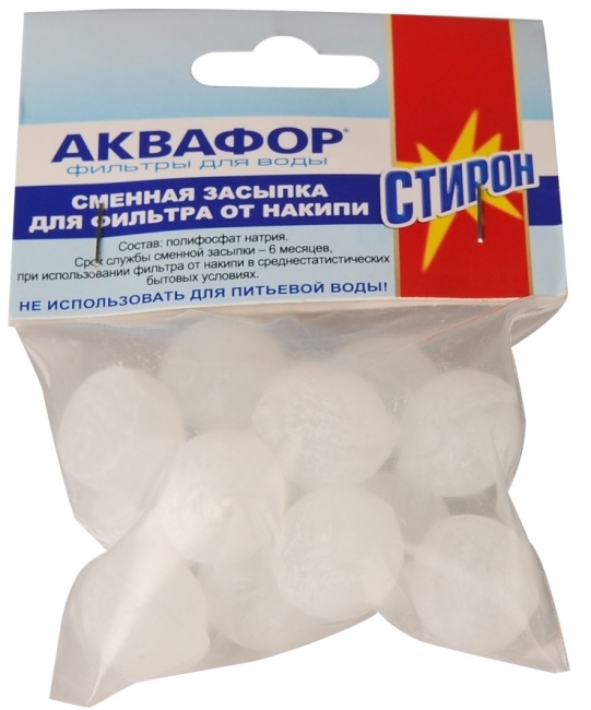 Аквафор Засыпка для фильтра от накипа (полифосфат натрия) (40/1шт) Аквафор Засыпка для фильтра от накипа (полифосфат натрия) (40/1шт)