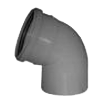ПВХ Отвод  Ф110х45*  (40шт)