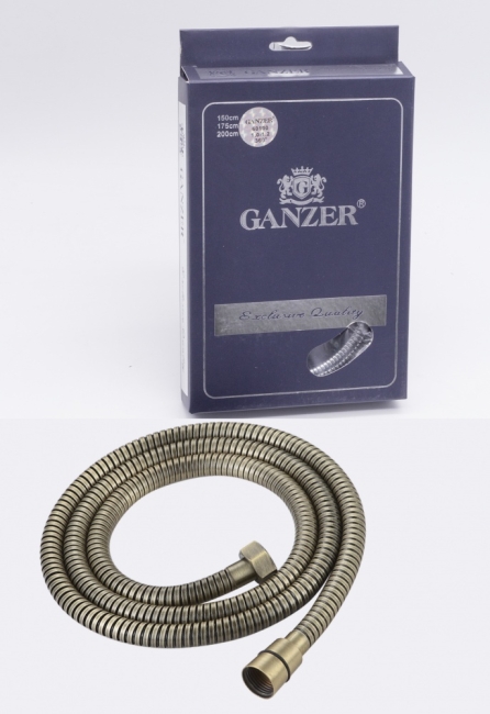 60100-D  Шланг для биде 100см. (БРОНЗА) GANZER (50/1шт)