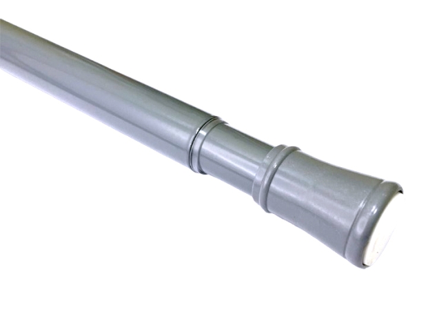 Карниз СЕРЫЙ  для штор (106см-183см) САВОЛ  (12/1шт)