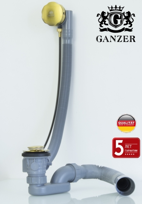 Пластиковая обвязка (полуавтомат) для ванны (МАТ. ЗОЛОТО) GANZER (21/1шт) Пластиковая обвязка (полуавтомат) для ванны (МАТ. ЗОЛОТО) GANZER (21/1шт)